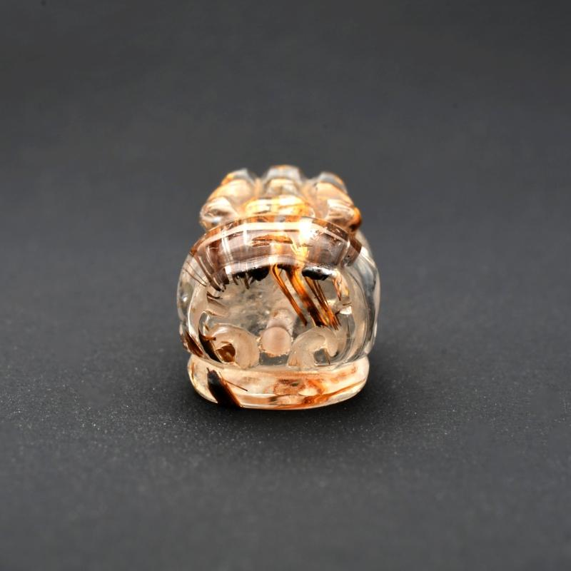 迫力満点 ゴールド タイチンルチル 貔貅 ヒキュウ 金針水晶のエナジー 1点限り ゴールドルチルクォーツ 貔貅 ヒキュウ 金針水晶のエナジー 1点