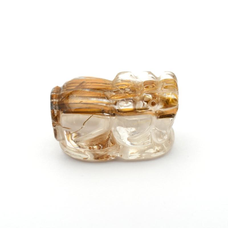 1点物 ゴールド タイガールチル クォーツ 貔貅 ヒキュウ 【GHHKU2】3g