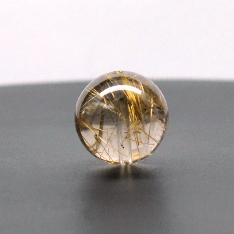 天然石 透明感ある中に シラーと金針が美しい一点物 ゴールドルチル