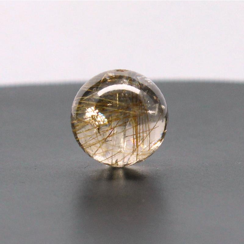 天然石 透明感ある中に シラーと金針が美しい一点物 ゴールドルチル