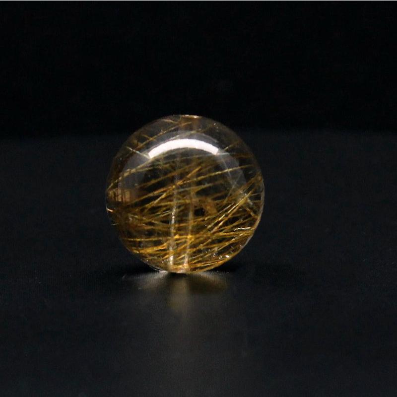 天然石 透明感ある中に シラーと金針が美しい一点物 ゴールドルチル