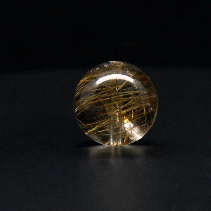 天然石 透明感ある中に シラーと金針が美しい一点物 ゴールドルチル