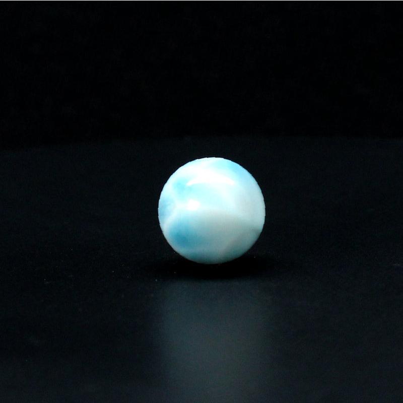 天然石 2珠セット ラリマー魅力11mm ブルー・ペクトライト【GHTU32 4g】粒売 交換用ゴム付＆巾着1枚 カリブ海の宝石 京海堂_10