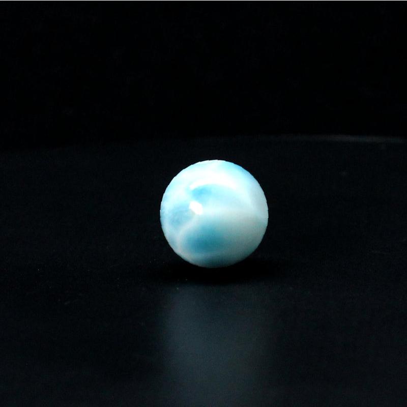 天然石 2珠セット ラリマー魅力11mm ブルー・ペクトライト【GHTU32 4g】粒売 交換用ゴム付＆巾着1枚 カリブ海の宝石 京海堂_11