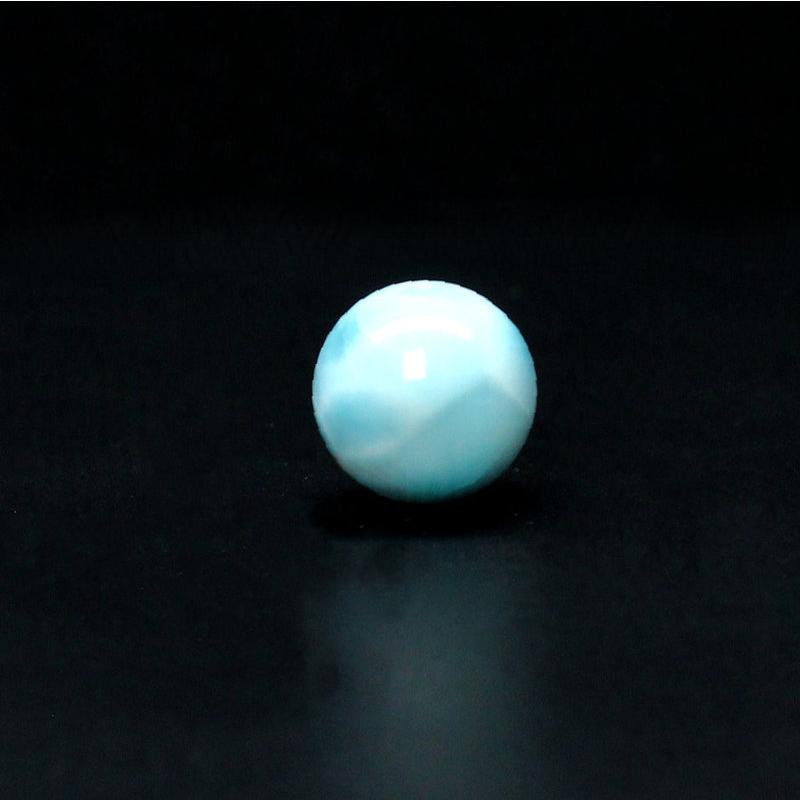 天然石 2珠セット ラリマー魅力11mm ブルー・ペクトライト【GHTU32 4g】粒売 交換用ゴム付＆巾着1枚 カリブ海の宝石 京海堂_7