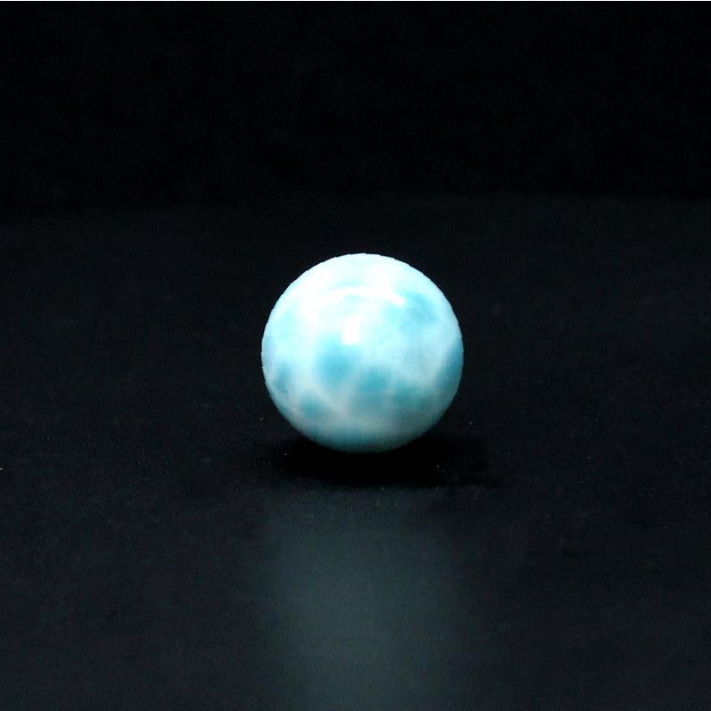 天然石 2珠セット ラリマー魅力11mm ブルー・ペクトライト【GHTU32 4g】粒売 交換用ゴム付＆巾着1枚 カリブ海の宝石 京海堂_9