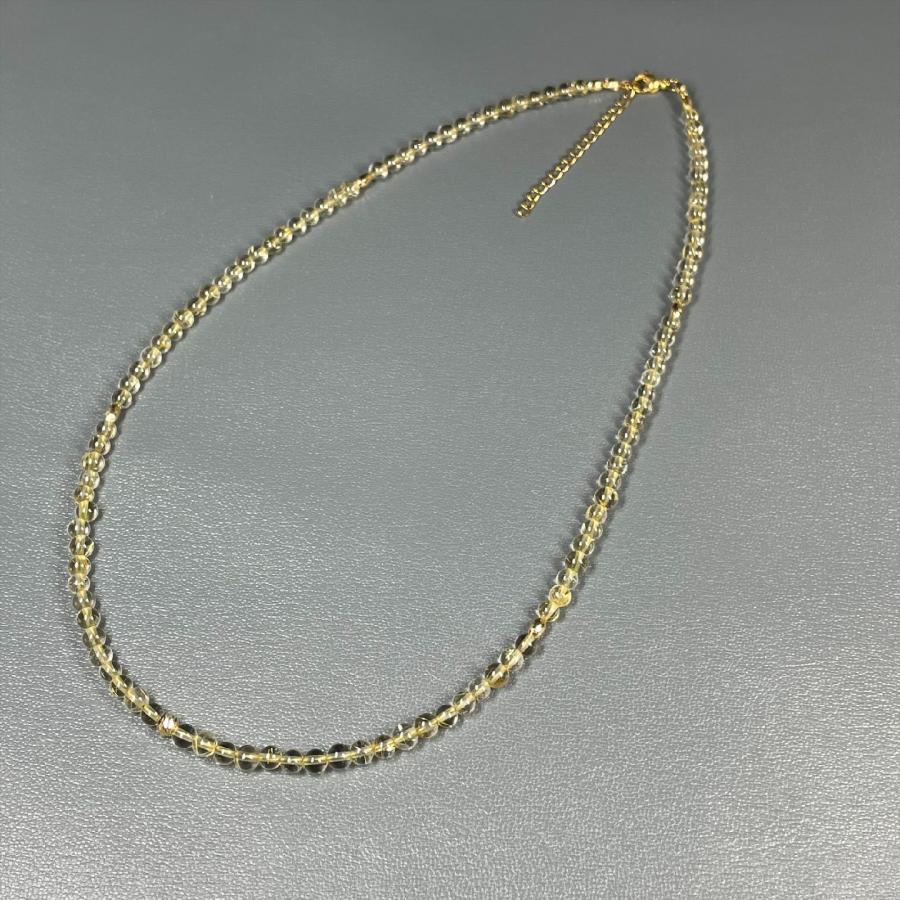 キラキラ輝くルチルと K18 18金 が最高4ミリ ゴールドルチル K18 18金 ゴールド ネックレス 12 g GRＫｎ1 ケース付の画像