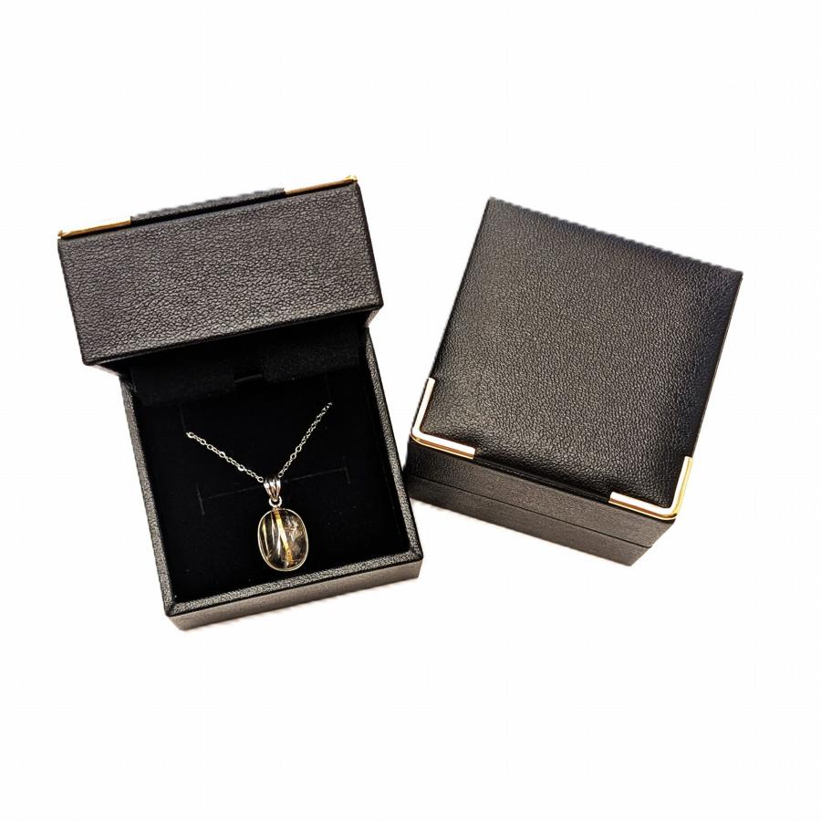 揺るぎない芯がある 一点物 レインボータイチンルチル ペンダント