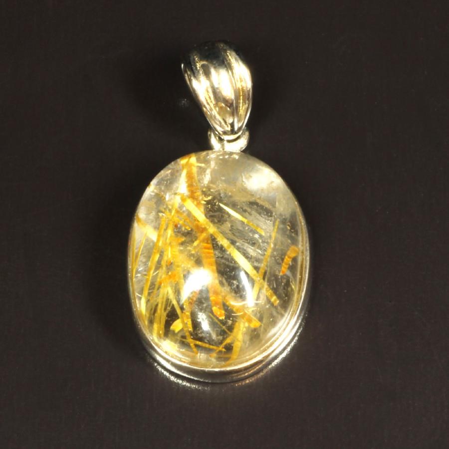 タイチンルチル クォーツ ペンダント 極上のクォリティ 一点物 SV925