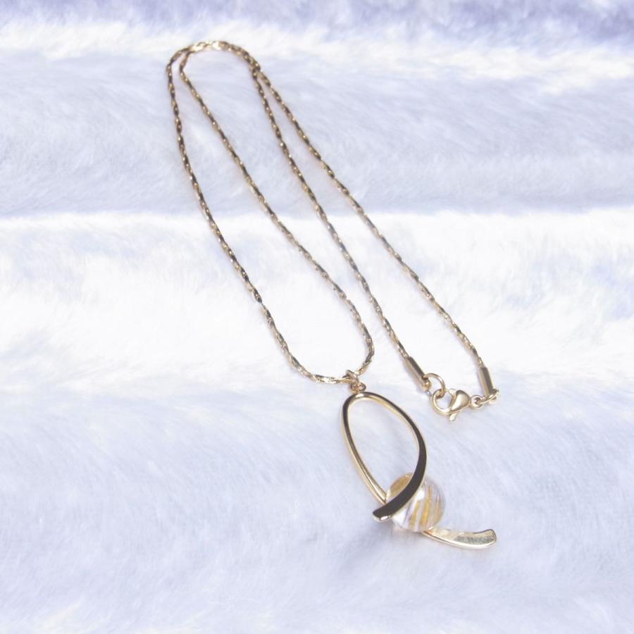 おすすめ ハンドメイド タイチンルチルネックレス HPR1 ツイストバチカンリボン スエッジチェーン 42cmの画像