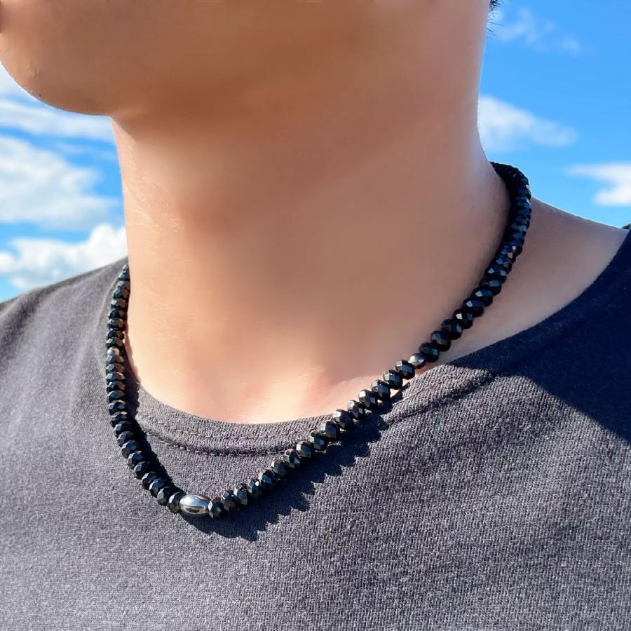 お勧めの一品!! ヘマタイト ブラックスピネル 磁気 ネックレス プロ 