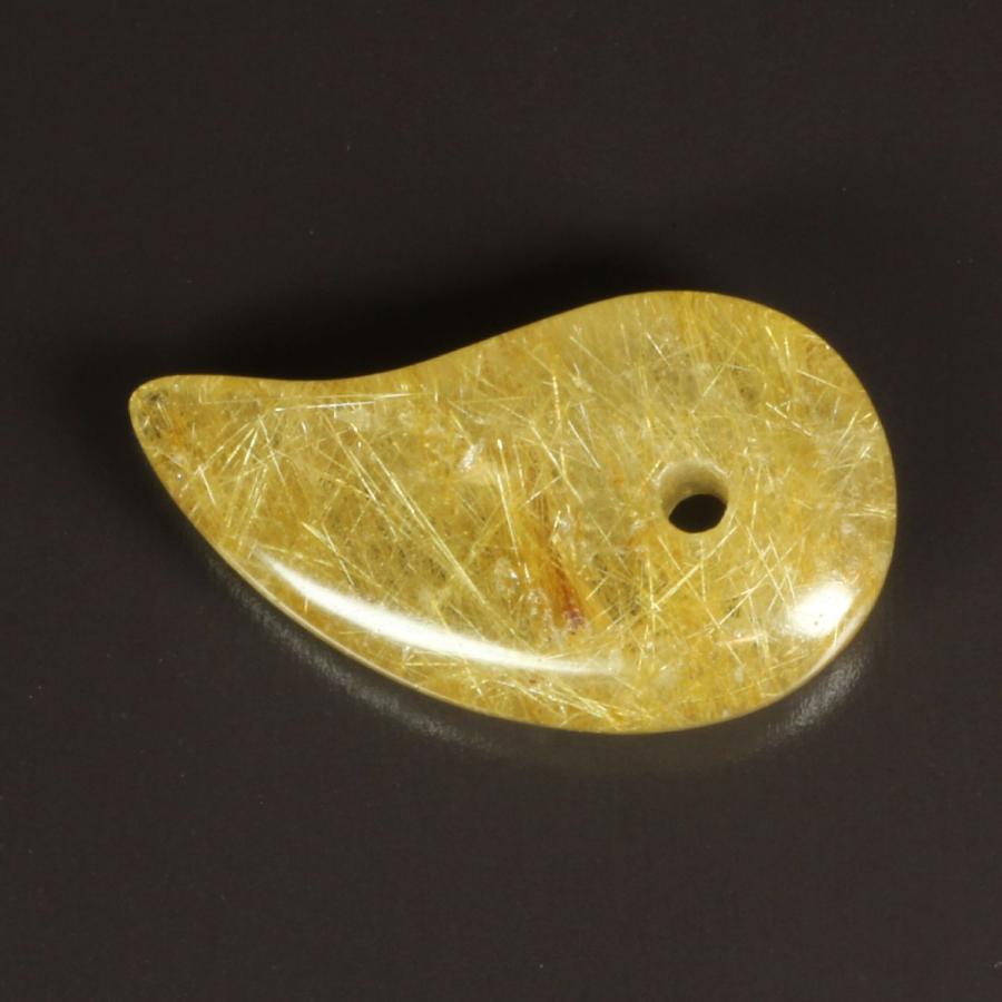 一点物 繊細な金針が魅力 ゴールドルチル 粒売り 10ミリ 輝く水晶の