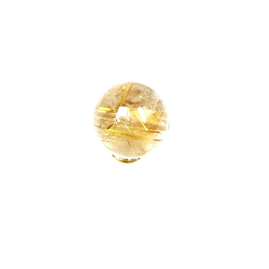 一点物 繊細な金針が魅力 ゴールドルチル 粒売り 10ミリ 輝く水晶の