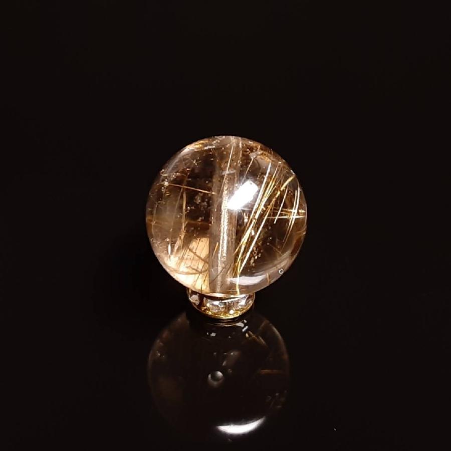 キラキラ虹が光る 11ミリ 一点物 1粒売り スモーキークォーツイン