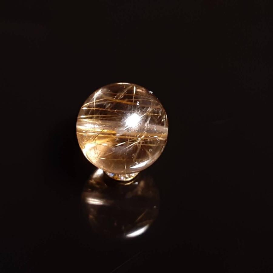 キラキラ虹が光る 11ミリ 一点物 1粒売り スモーキークォーツイン