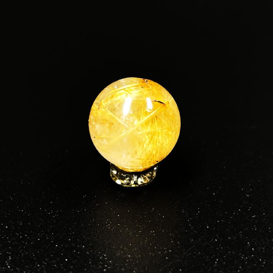 タイチンルチルクォーツ 10mm 最強の水晶パワーストーン お守り効果