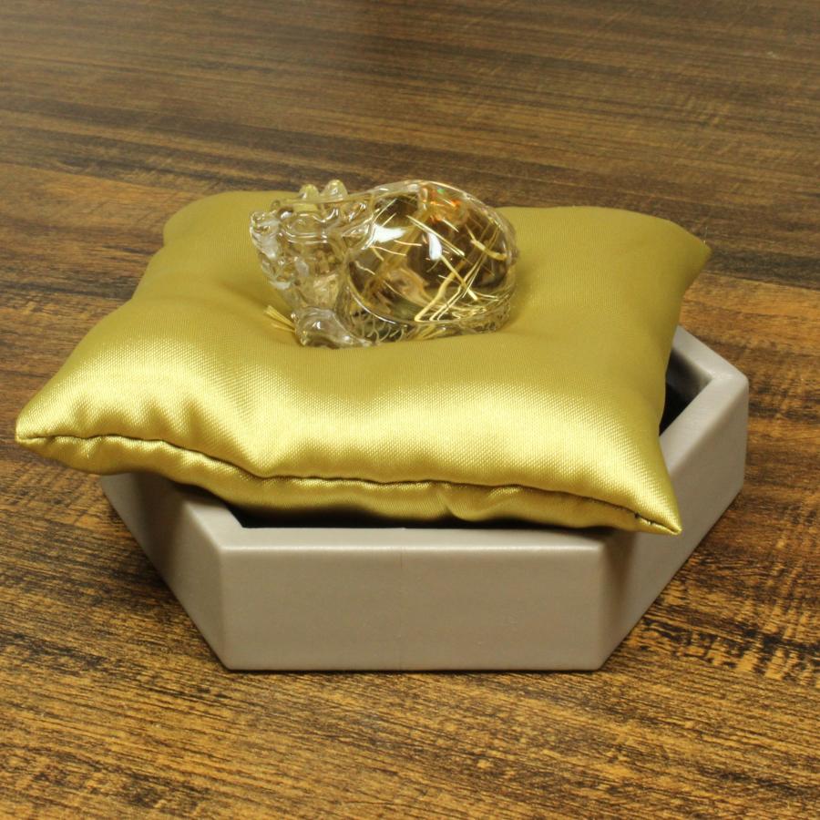 家運の好転ゴールドルチル クォーツ 龍亀 ロングイ Lng1 / 26g 台座付