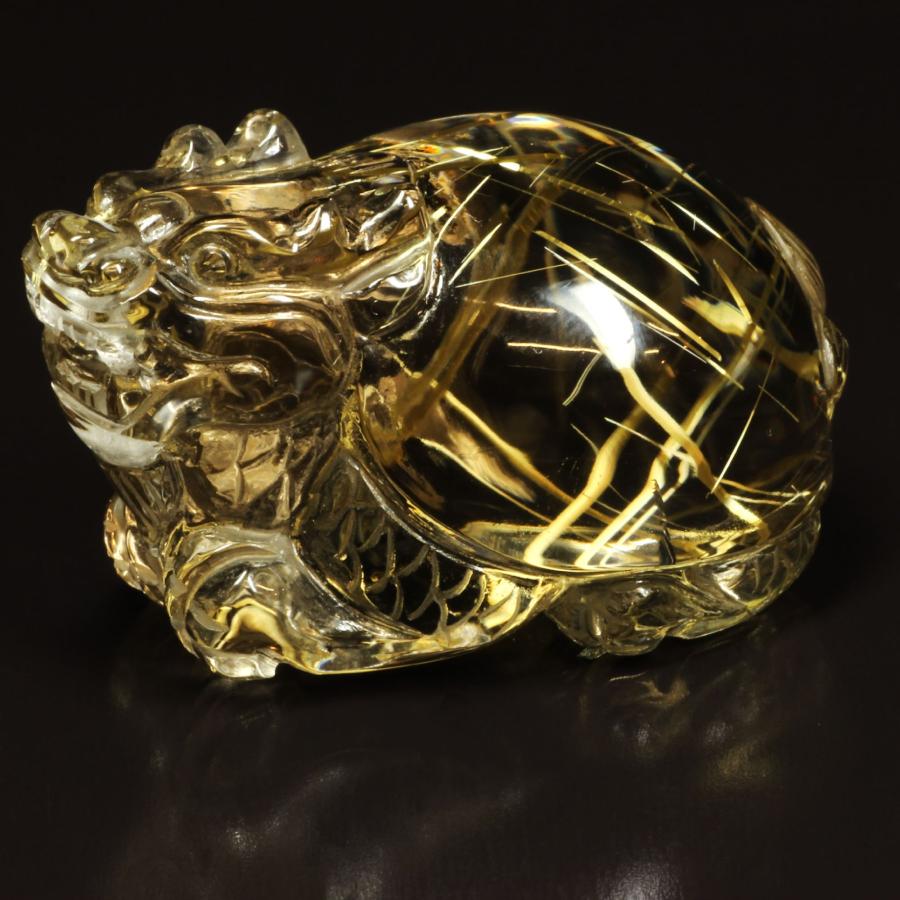 タイチンルチル 圧巻の迫力 龍亀 ロングイ Lng3 / 32g 台座付 順利財源