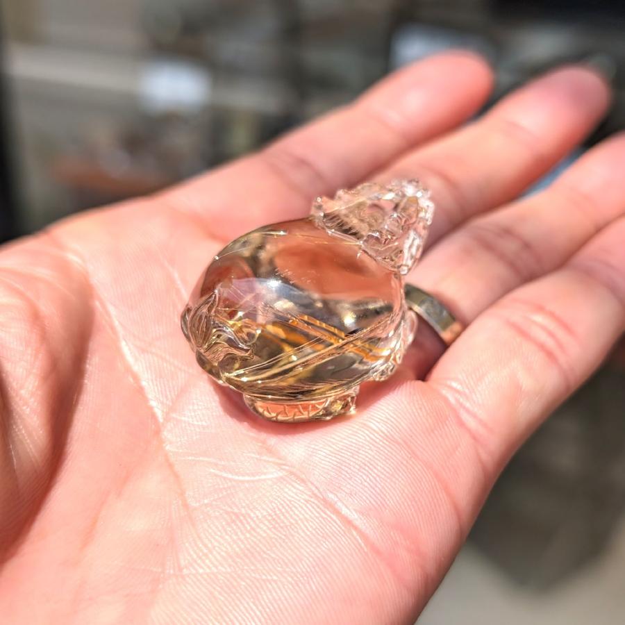 タイチンルチル 圧巻の迫力 龍亀 ロングイ Lng3 / 32g 台座付 順利財源