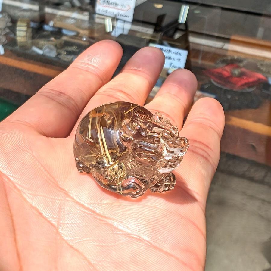 タイチンルチル 圧巻の迫力 龍亀 ロングイ Lng3 / 32g 台座付 順利財源