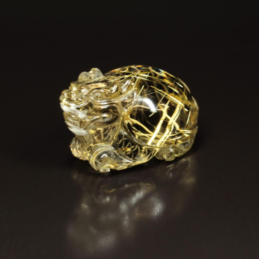 激レア ガーデンルチル 龍亀 ロングイ 最強 お守り 財運 天然石 赤茶