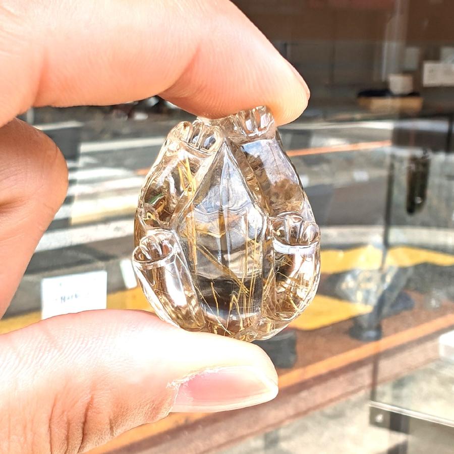 タイチンルチル 圧巻の迫力 龍亀 ロングイ Lng3 / 32g 台座付 順利財源