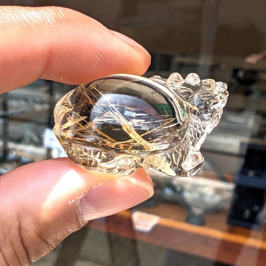 タイチンルチル 圧巻の迫力 龍亀 ロングイ Lng3 / 32g 台座付 順利財源