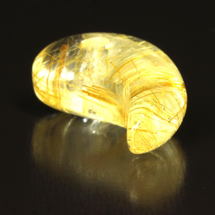 ゴールドルチル 勾珠強運を引き寄せる 一点物 MR125 金針水晶