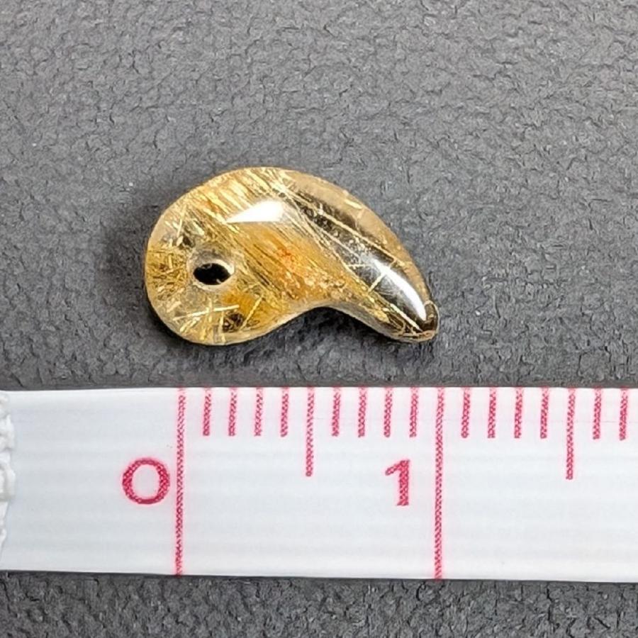 金針の集合体が美しい ゴールド タイチンルチル クォーツ 10mm 粒売り