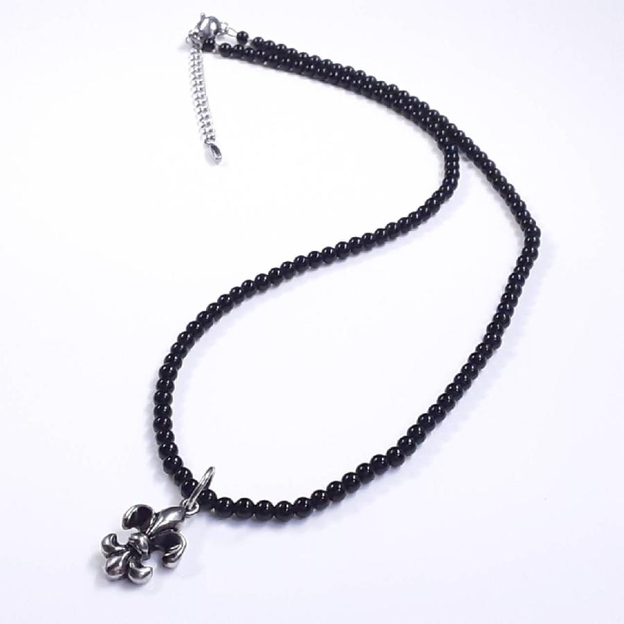 とにかく売れてます!! フレアクロス ブラックオニキス 天然石 ネックレス 漆黒 アクセサリー  送料無料 / 京海堂 |  | 11