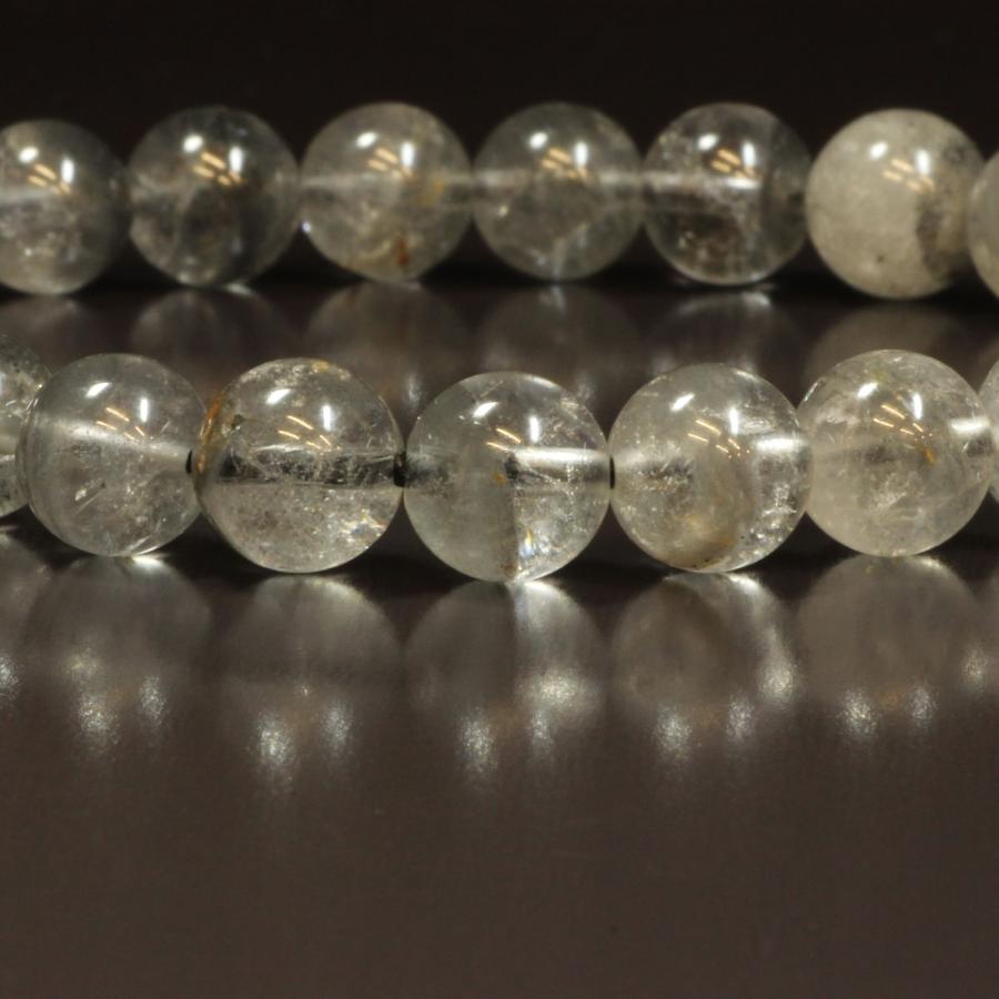 プラチナルチル ファントムクォーツ ブレスレット 8ミリ 一点物18g 