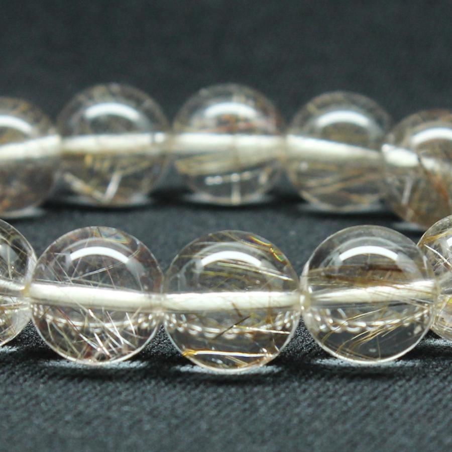 透明度抜群 12ミリ 一点物 シルバールチル ブレスレット 43g PSiR15 銀