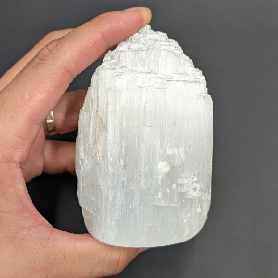 セレナイト 原石 タワー 46 0g Sel2ジプサム 潜在的な意識を引き出す