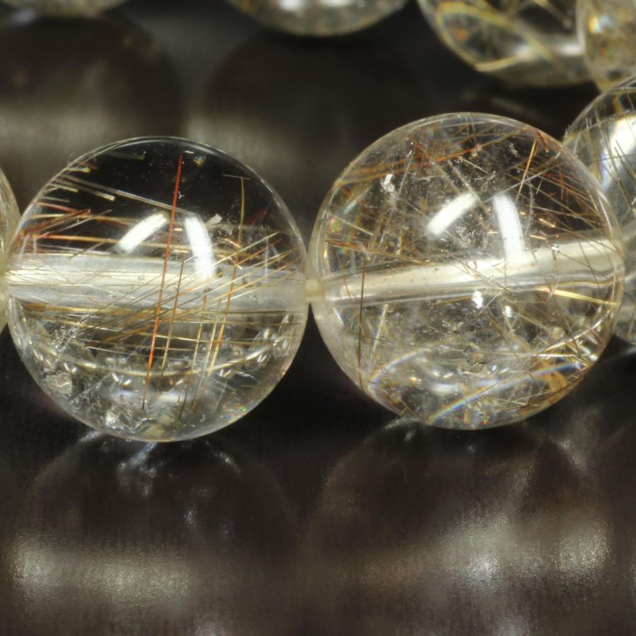 シルバールチル ブレスレット 虹入り銀針水晶 16ミリ 一点物 SiR19  【開運セット】 動画有 お守り   プレゼントの画像