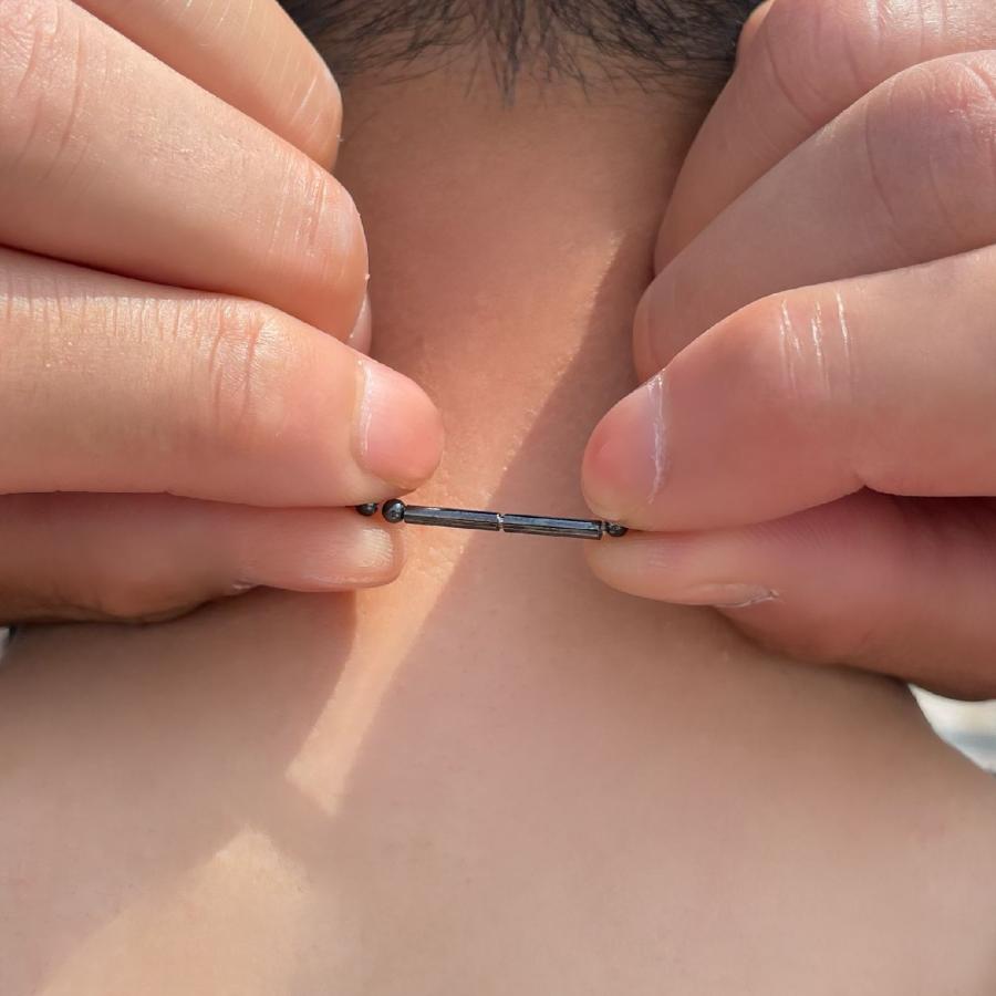 コンビネーションが最高K18ビーズ カットオニキス ヘマタイト 磁気 
