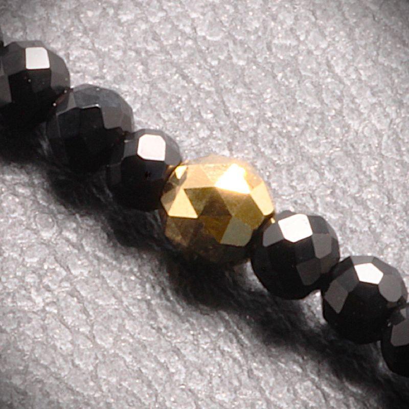 コンビネーションが最高 K18 18金 ビーズ カットオニキス ヘマタイト