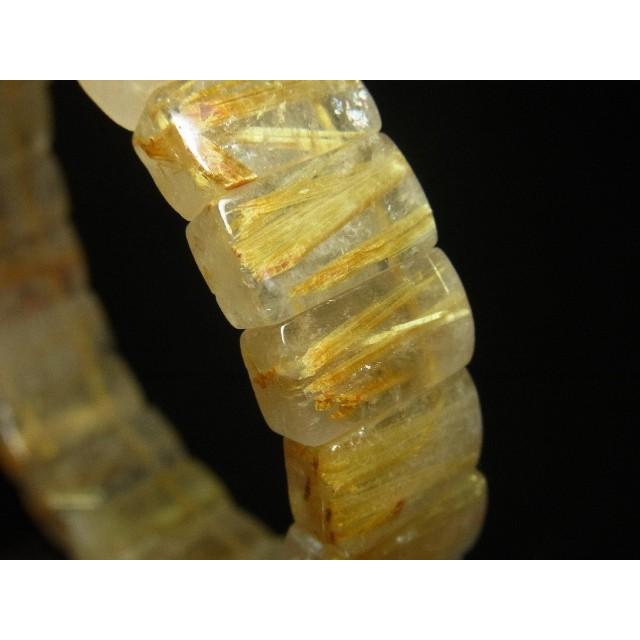 一点物 タイチンルチル クォーツ バングル 極太金針水晶 TB10 53g 最強金運 誕生日の画像