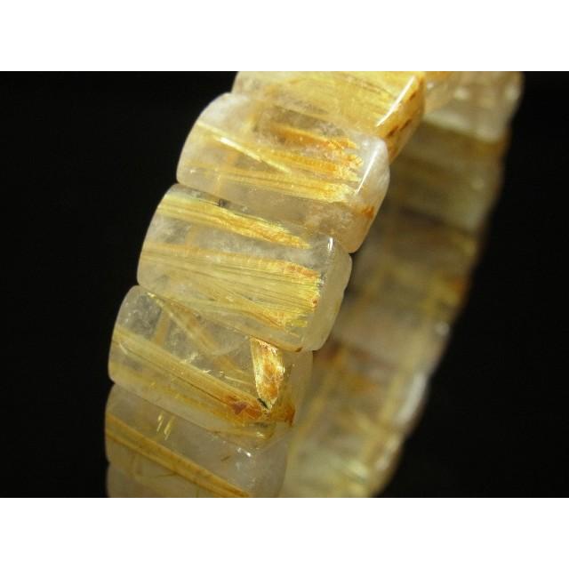 一点物 タイチンルチル クォーツ バングル 極太金針水晶 TB10 53g 最強金運 誕生日の画像