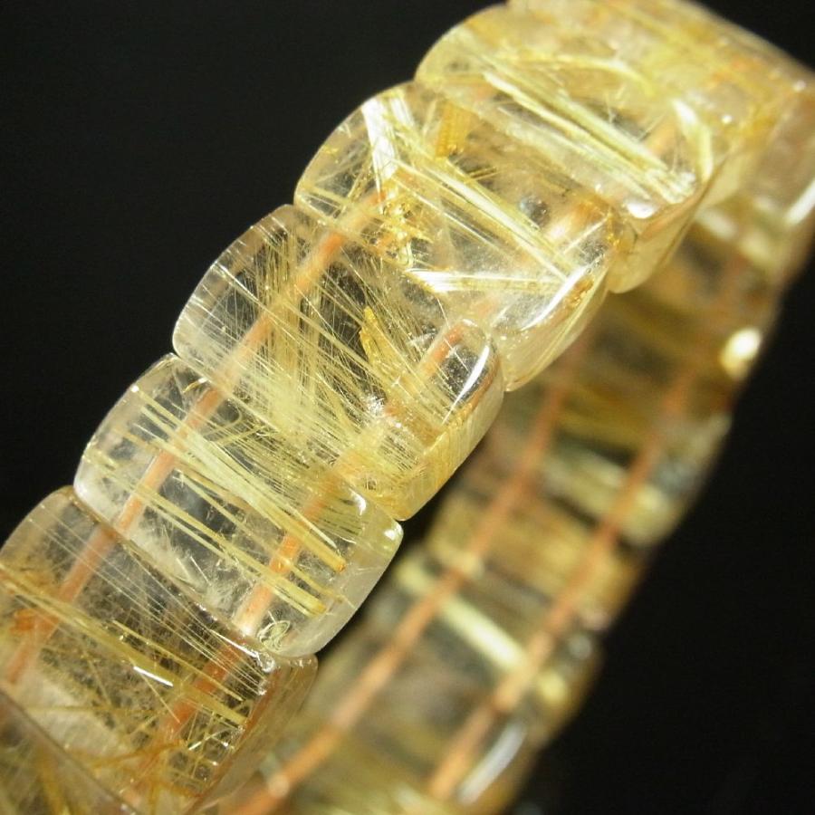 一点物 14 −15ｍｍ ゴールド タイチンルチル バングル 金針水晶 44 g TB22 【開運セット】 誕生日の画像