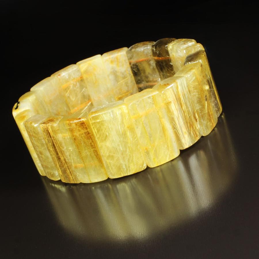 タイチンルチル バングル 圧倒する存在感 23mm 89g 一点物 TB23 【開運セット】 動画有 お守り効果   プレゼントの画像