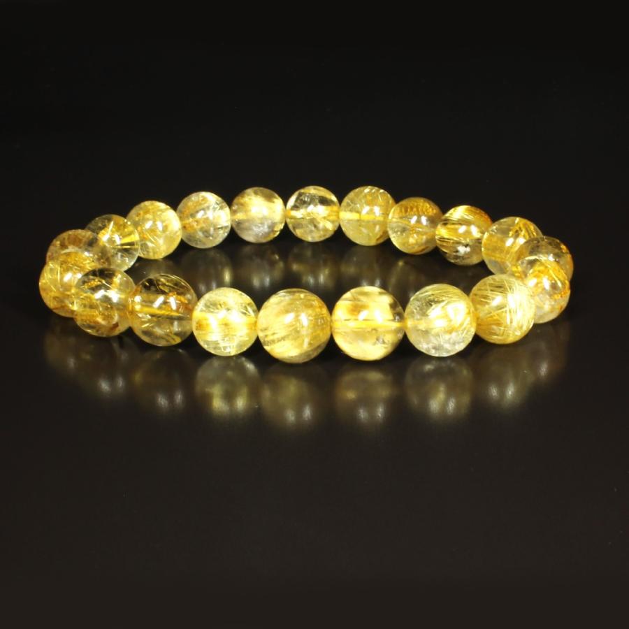 超極上10Aタイチンルチル13mmブレスレット金針最強