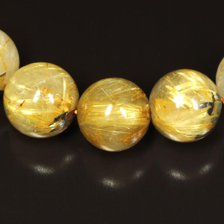 太陽放射ルチル13mm  ５粒セット　パワーストーン　ブレス用 太陽放射ルチル13mm 5粒セット パワーストーン ブレス用 楽天
