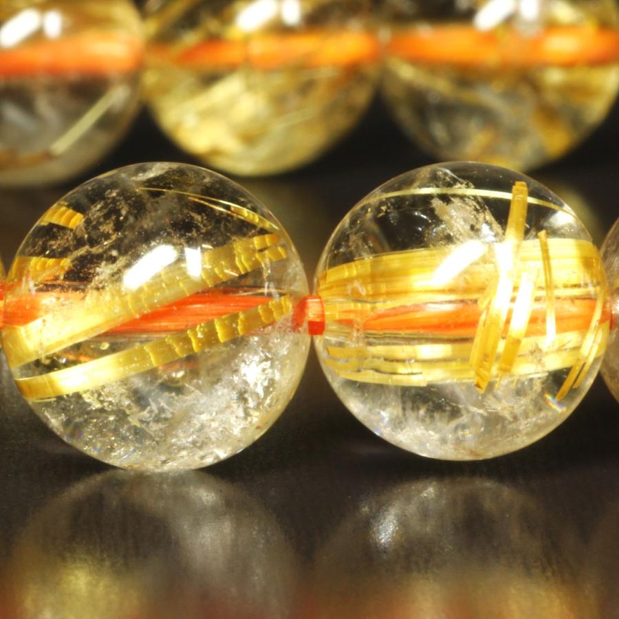 タイチンルチル ブレスレット 黄金オーラが半端ない 11ミリ 一点物 TPr3 【大開運セット】 お守り ギフト   プレゼントの画像