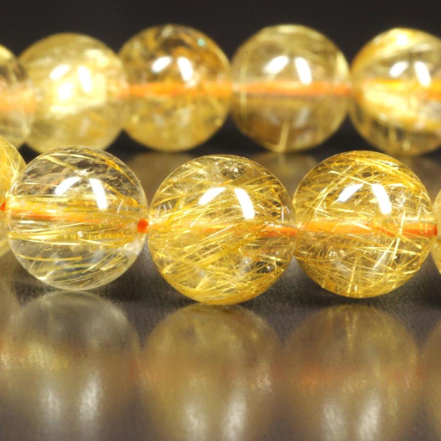 タイチンルチル ブレスレット 極太金針の輝きがすごい 10ミリ 一点物 TPr6 【大開運セット】 お守り   プレゼントの画像