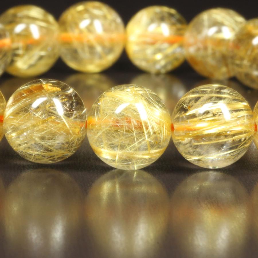 タイチンルチル ブレスレット 極太金針の輝きがすごい 10ミリ 一点物 TPr6 【大開運セット】 お守り   プレゼントの画像