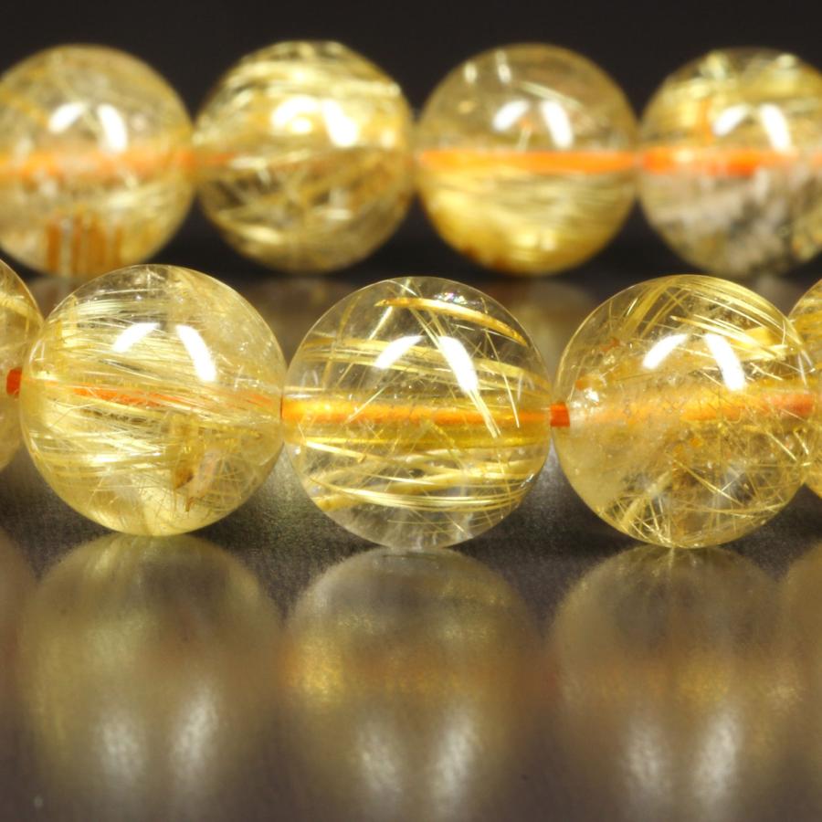 タイチンルチル ブレスレット 極太金針の輝きがすごい 10ミリ 一点物 TPr6 【大開運セット】 お守り   プレゼントの画像