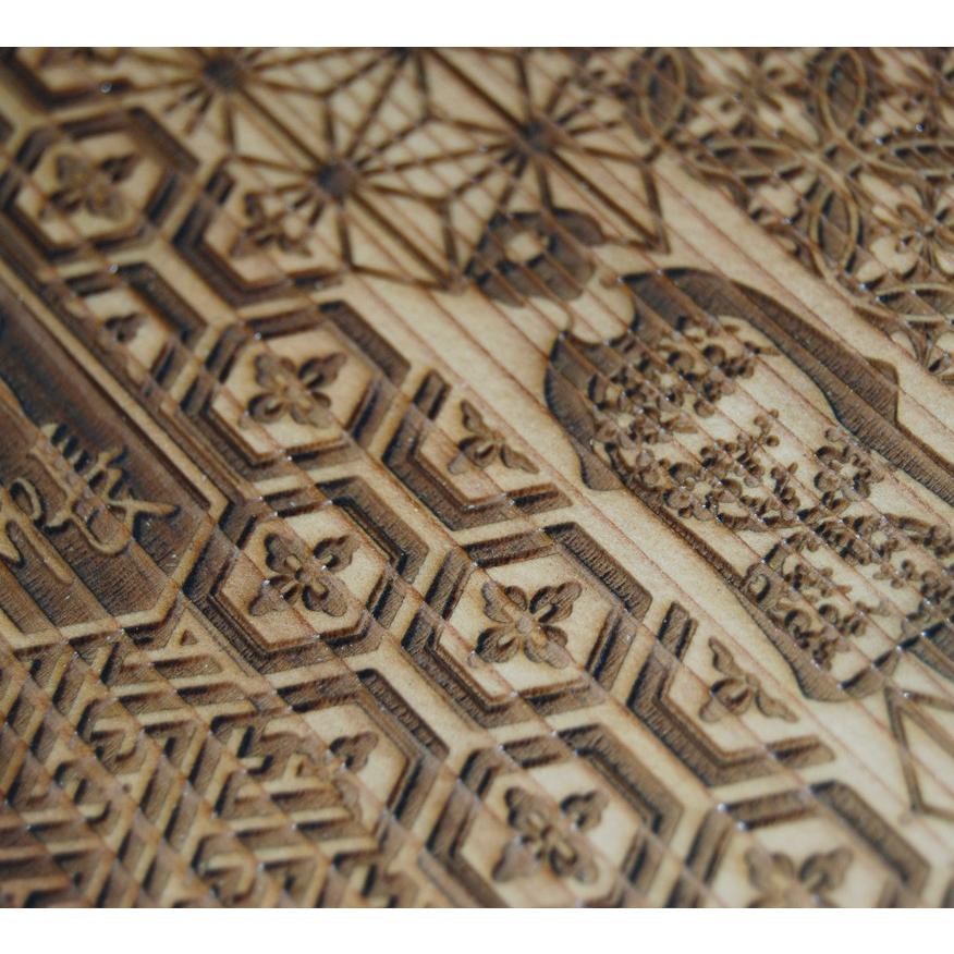 京都府内産自然乾燥杉表紙　御朱印帳　祇園　舞妓　縁起柄　京都　職人手仕上　木材 杉 |  | 02