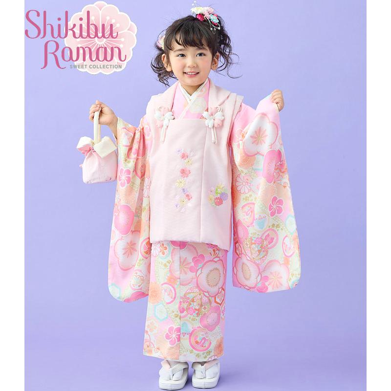 七五三 着物 3歳 女の子 被布セット 式部浪漫 ブランド 梅の香29 七五三 着物 3歳 女の子 被布セット 式部浪漫 ブランド 梅の香29