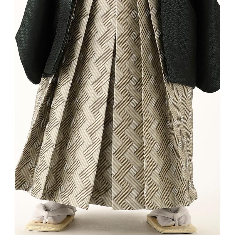 特価[ベージュチェック]羽織袴セット　七五三　男の子　5歳 SOUBIEN レンタル 七五三 着物 男の子 5歳 羽織袴 袴セット フル