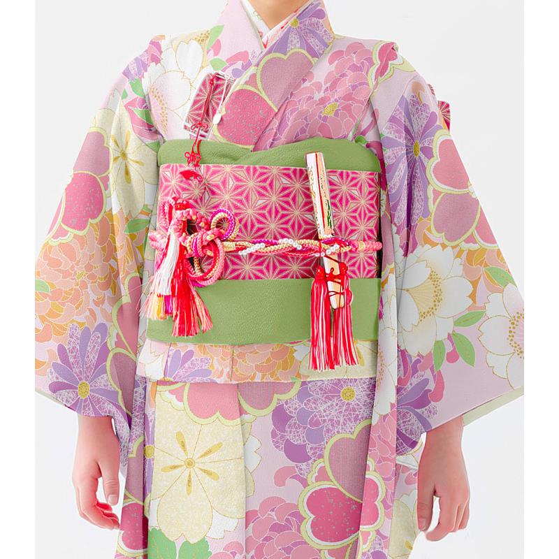 七五三 着物 7歳 女の子 着物フルセット PR＋ ブランド ピンク 日本製 四つ身セット 式部浪漫姉妹ブランド 2023年新作 販売 購入_2